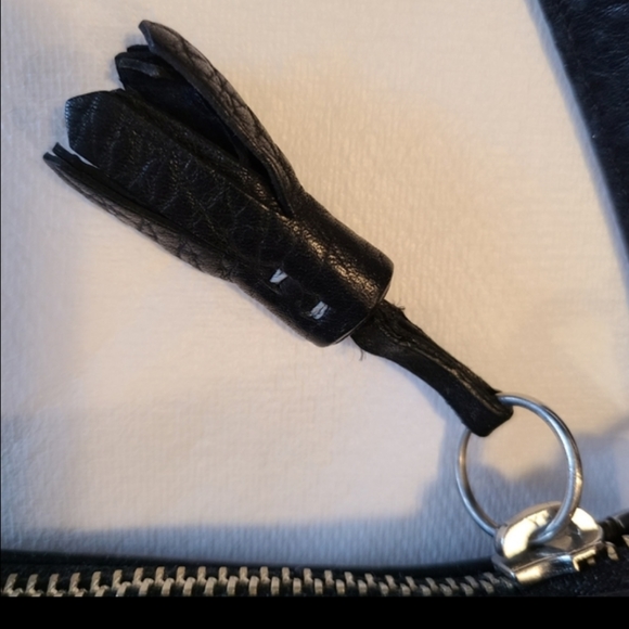 ⭐️COACH DEMI VINTAGE BLACK LEATHER SMALL SHOULDER BAG HANDBAG #9860 - Picture 9 of 11